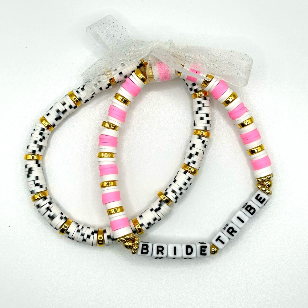 🌟Bride Tribe🌟 Clay Bracelet Set